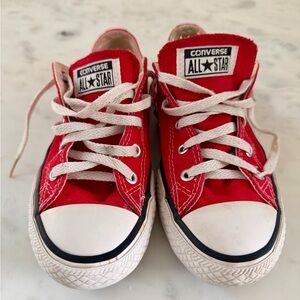 Red Converse All Star Sneakers – Kids Size 2